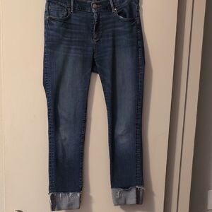LOFT Dark Blue Ankle Jeans